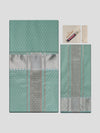 Men's Premium Art Silk Sea Green Shirt Bit with 2 1/2