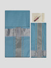 Men's Premium Art Silk Sky Blue Shirt Bit with 2 1/2