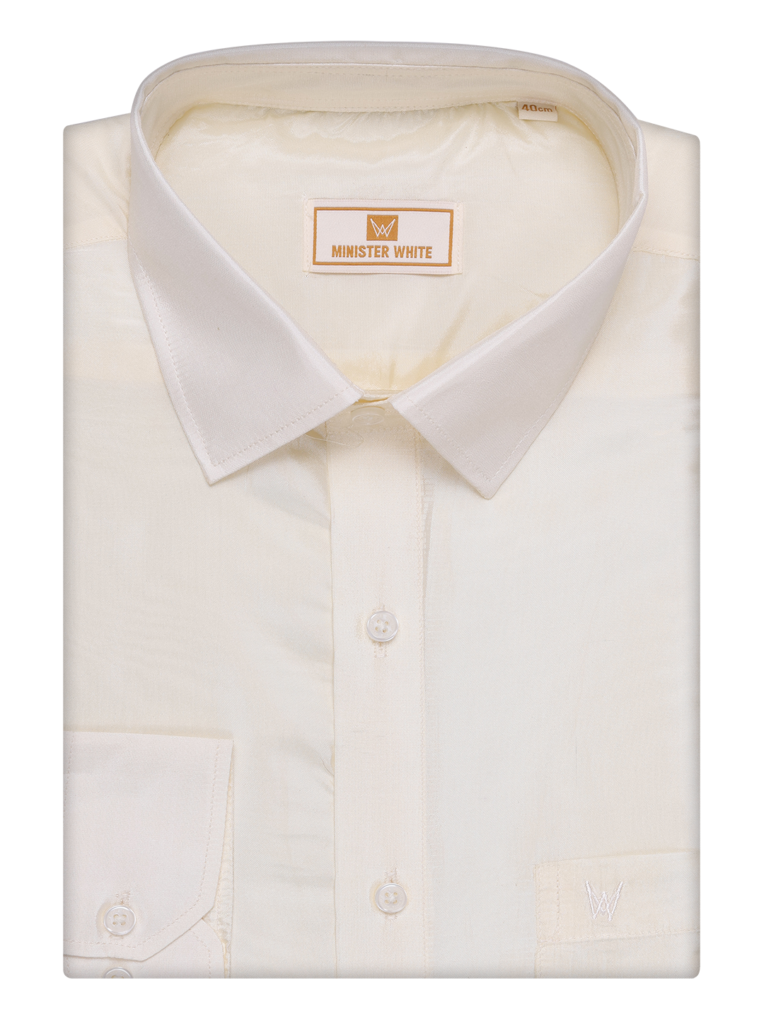 Men's Art Silk Cream Full Sleeves Shirt Finesse