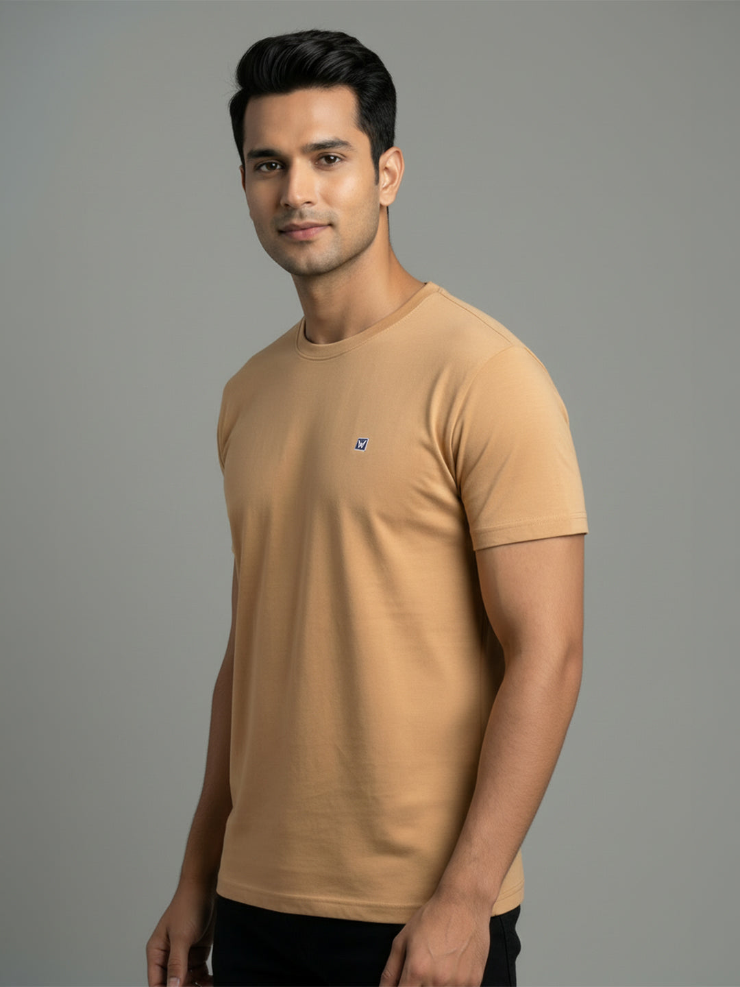 Men's sandal Regular Fit Round Neck T-Shirt Crisper