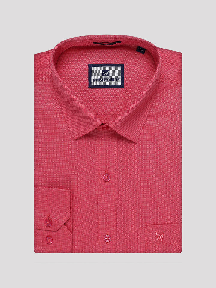 Men's Cotton Dark Pink Shirt and Airtex Matching Border Dhoti Combo Nector