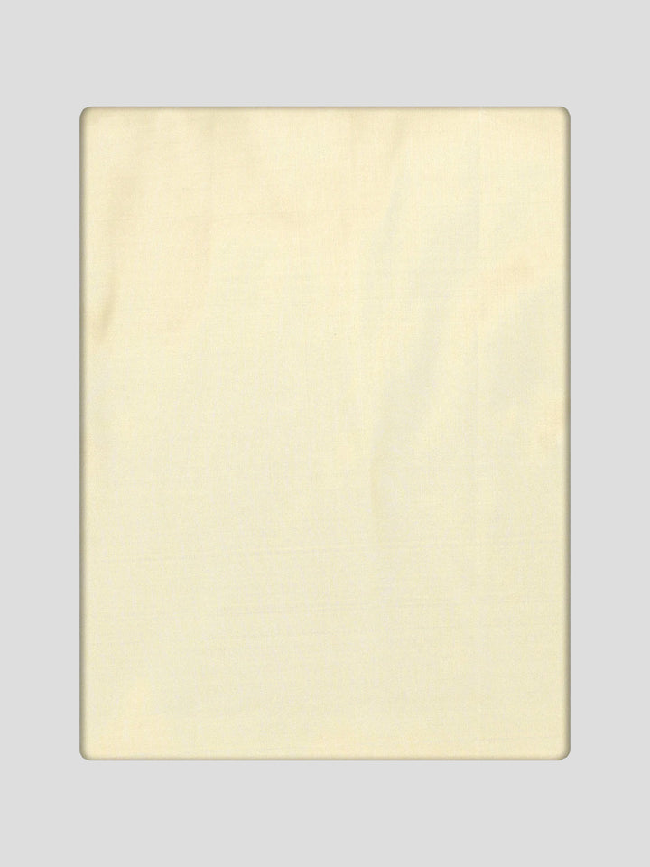 Men's Premium Art Silk Cream Shirt Bit with 50k Gold Jari Border Dhoti Towel Combo Wedding Wonders