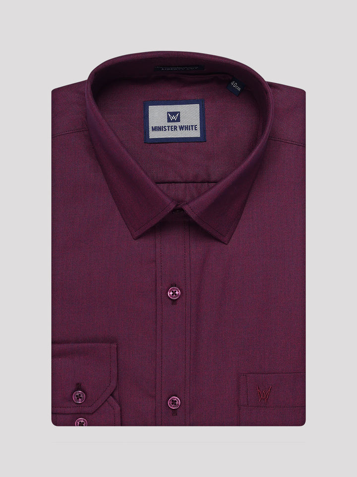Mens Dark Wine Color Shirt with Matching Border Dhoti Combo Casper