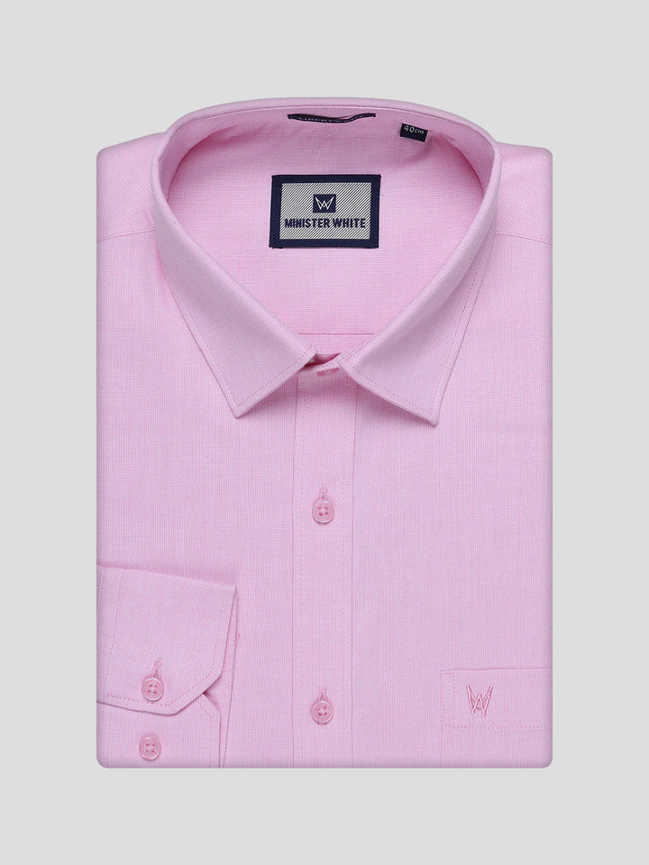 Men's Cotton Light Rose Shirt and Airtex Matching Border Dhoti Combo Nector