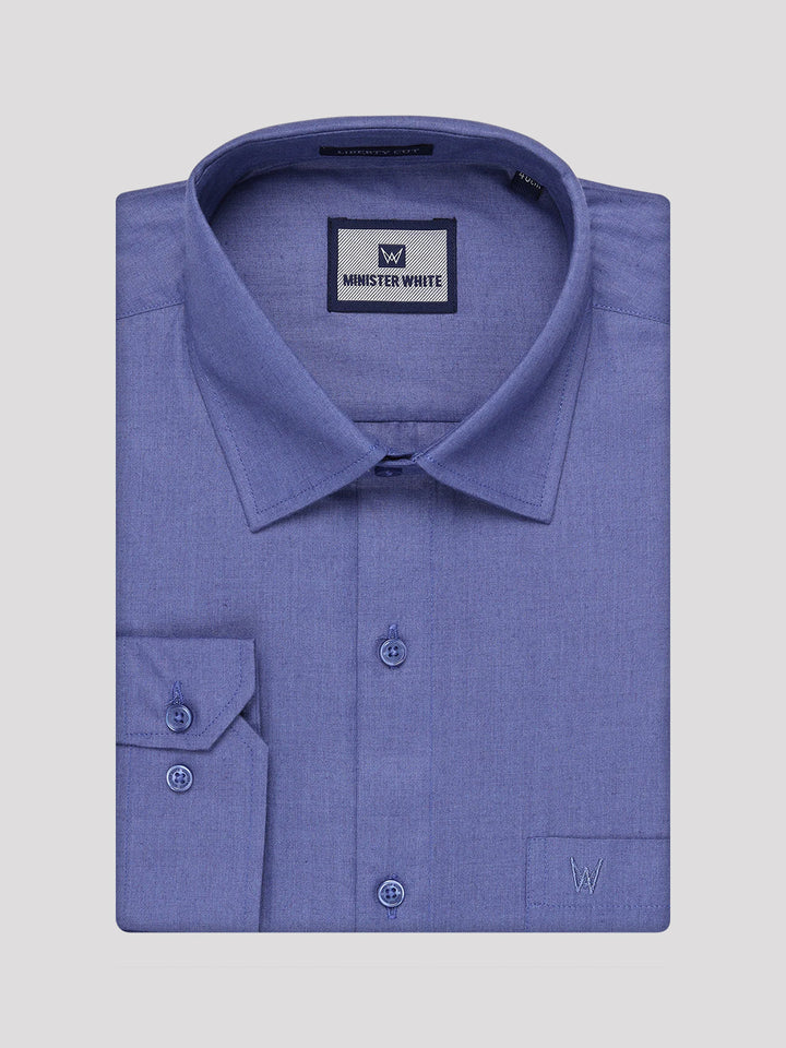 Men's Blue Color Shirt with Matching Border Dhoti Combo Casper