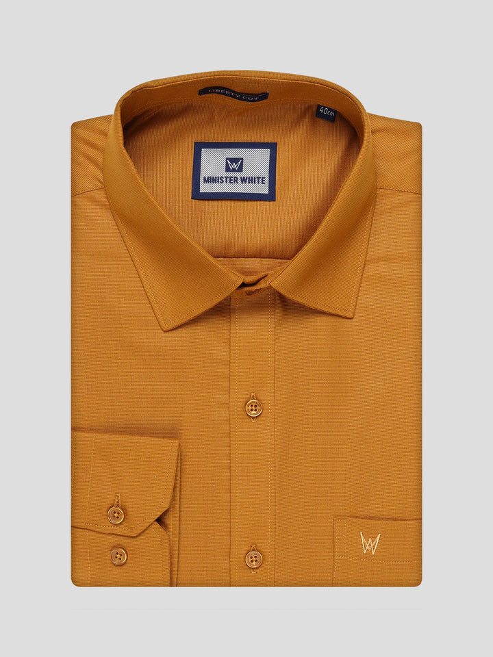 Mens Cotton Golden Yellow Matching Shirt and Dhoti Combo Luster