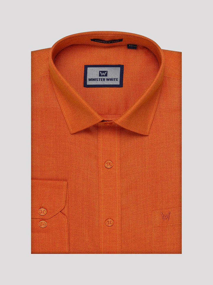 Men's Cotton Orange Shirt Kandala