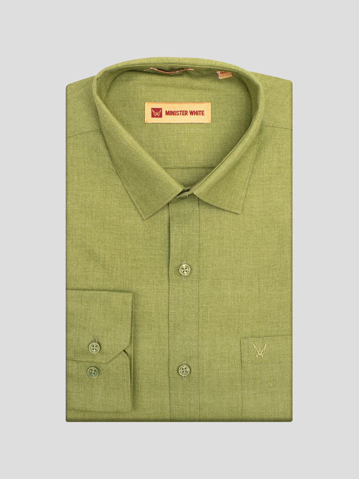Men's Light Green Color Shirt with Matching Fancy Printed Border Dhoti Combo Casper Trends
