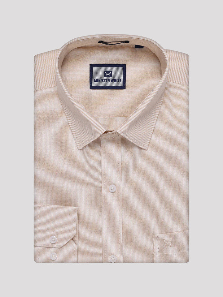 Men's Gold Tissue Stripe Shirt Kane