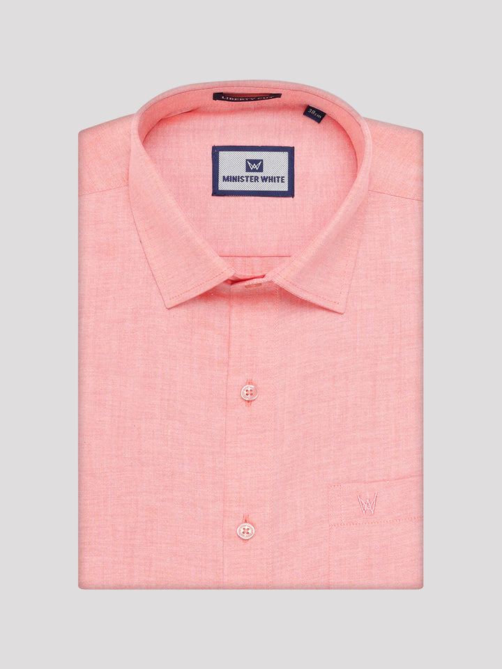 Mens Cotton Peach Shirt with Tissue Matching Border Flexi Dhoti Wedding Combo Kandala