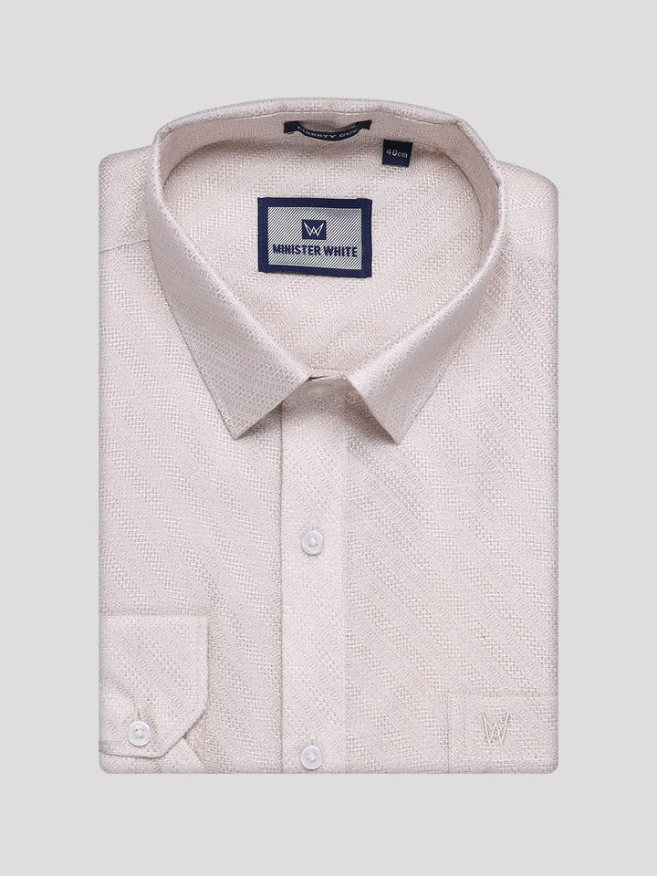 Men's Light Copper Tissue Jacquard Shirt Zeus