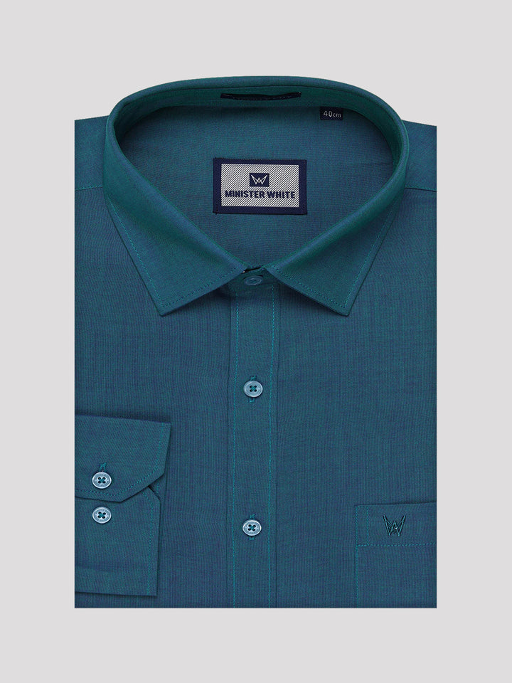 Mens Cotton Green Shirt with Tissue Matching Border Dhoti Wedding Combo Kandala