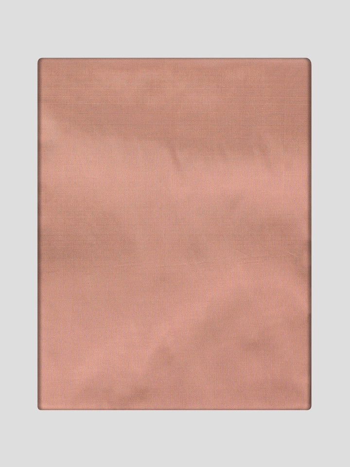 Men's Premium Art Silk Dark Copper Shirt Bit with Copper Jari Border Dhoti Towel Combo Wedding Wonders