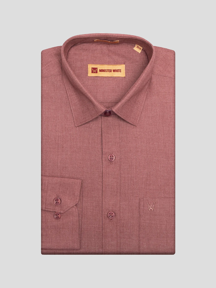 Men's Light Maroon Color Shirt with Matching Fancy Printed Border Dhoti Combo Casper Trends