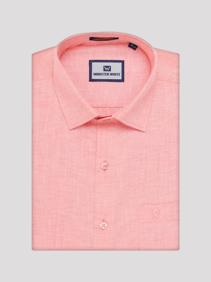 Men's Cotton Peach Shirt Kandala