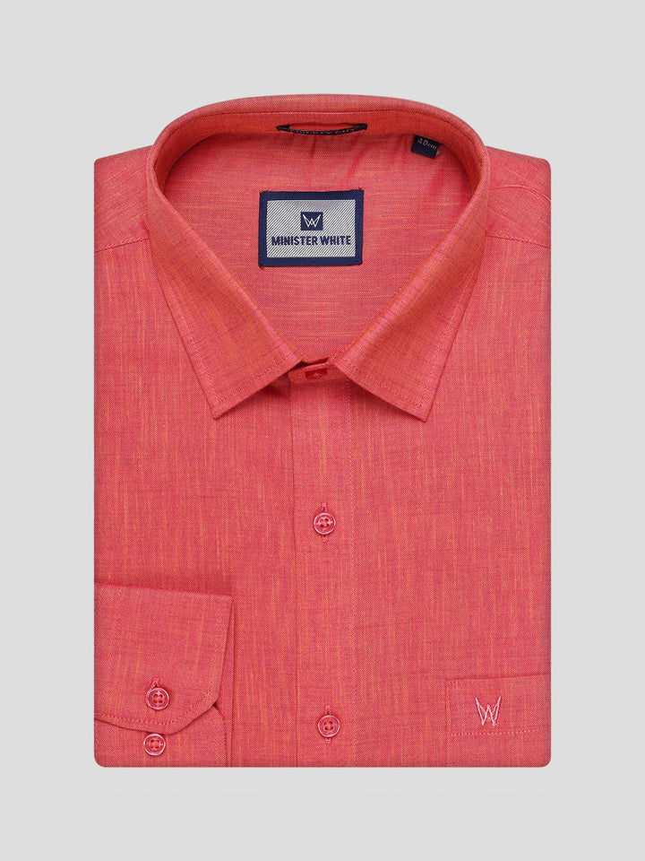 Mens Dark Brick Colour Shirt with Matching Fancy Border Dhoti Combo Lemax