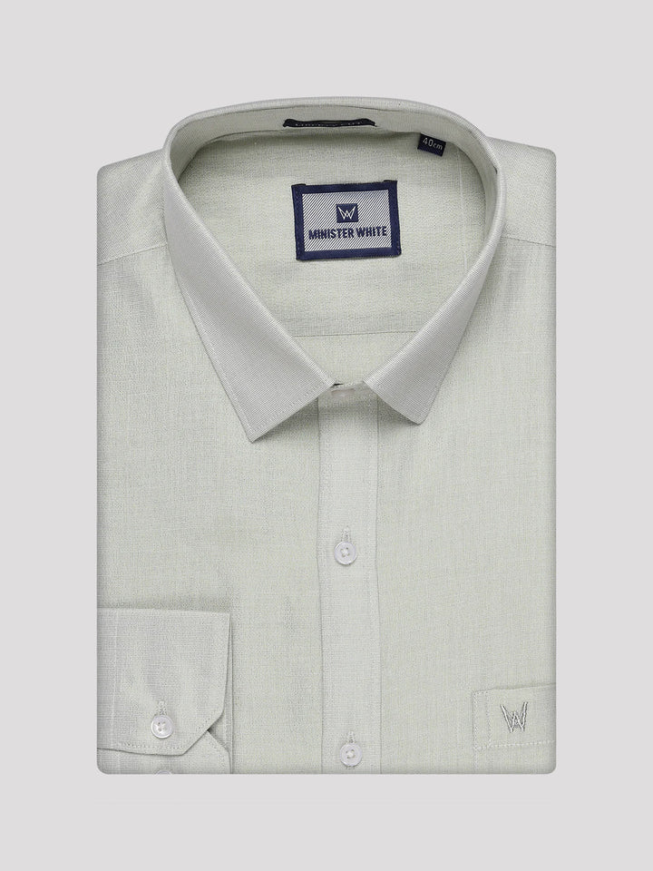 Men's Sky Green Tissue Shirt and Dhoti Set with Intricate Jacquard Border Plum