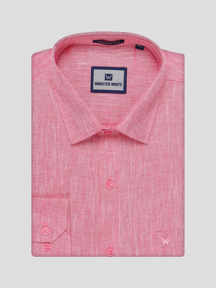 Mens Pink Colour Shirt with Matching Fancy Border Dhoti Combo Lemax