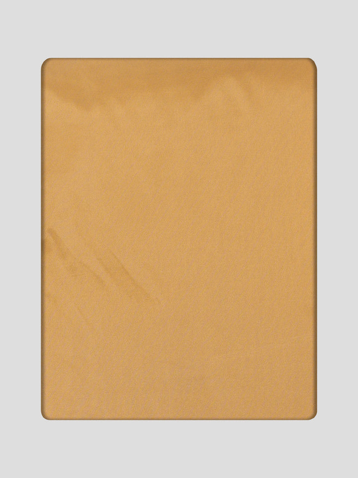 Men's Premium Art Silk Medium Gold Shirt Bit with Gold Jari Border Dhoti Combo Cherished Moments