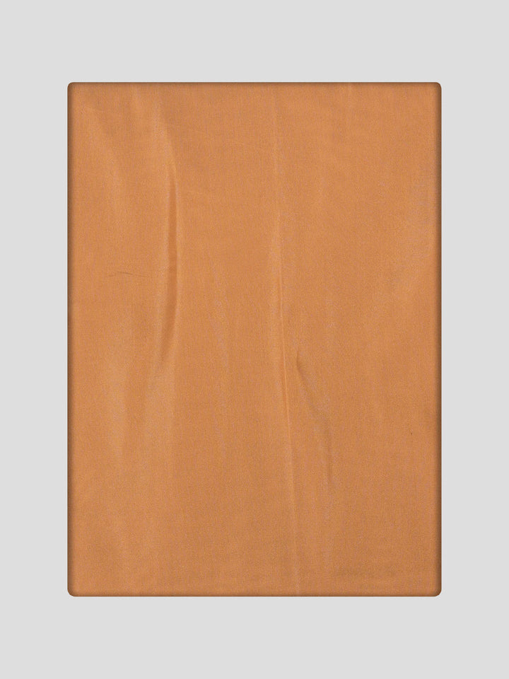 Men's Premium Art Silk Dark Gold Shirt Bit with Gold Jari Border Dhoti Combo Cherished Moments