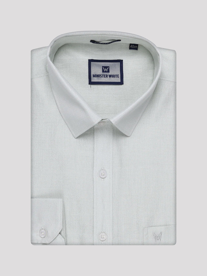 Men's Leaf Green Tissue Shirt Plum