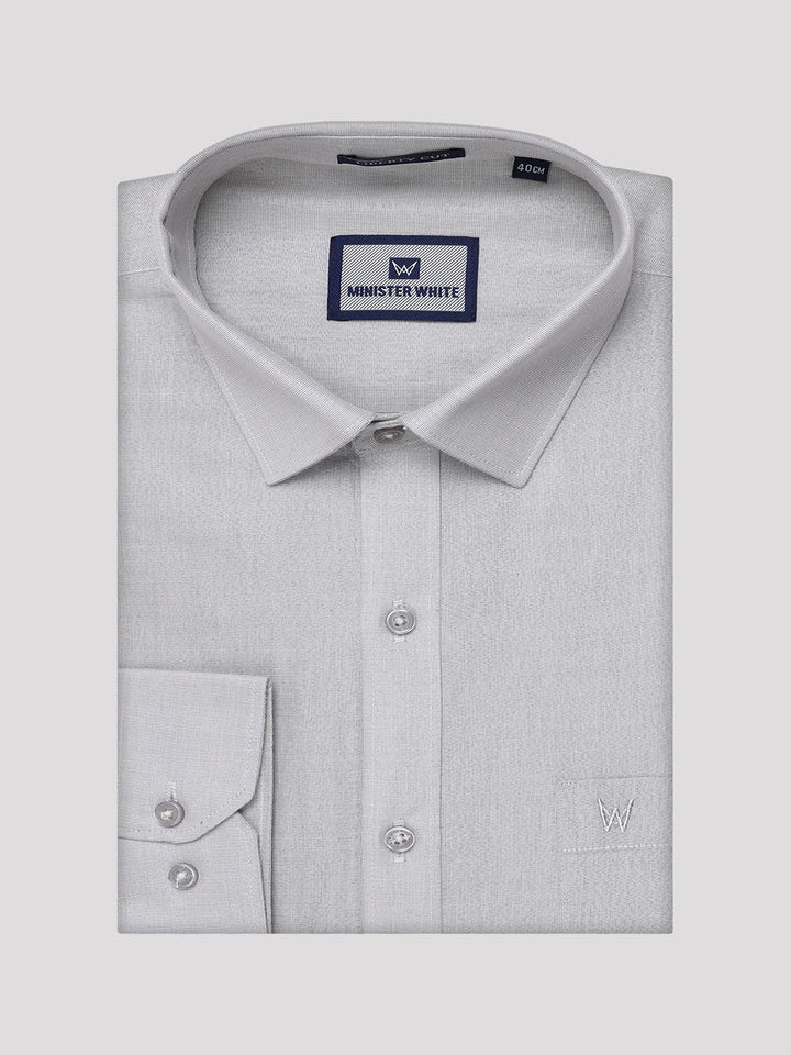 Mens Tissue Grey Shirt with Jacquard Fancy Border Flexi Dhoti Wedding Combo Nios