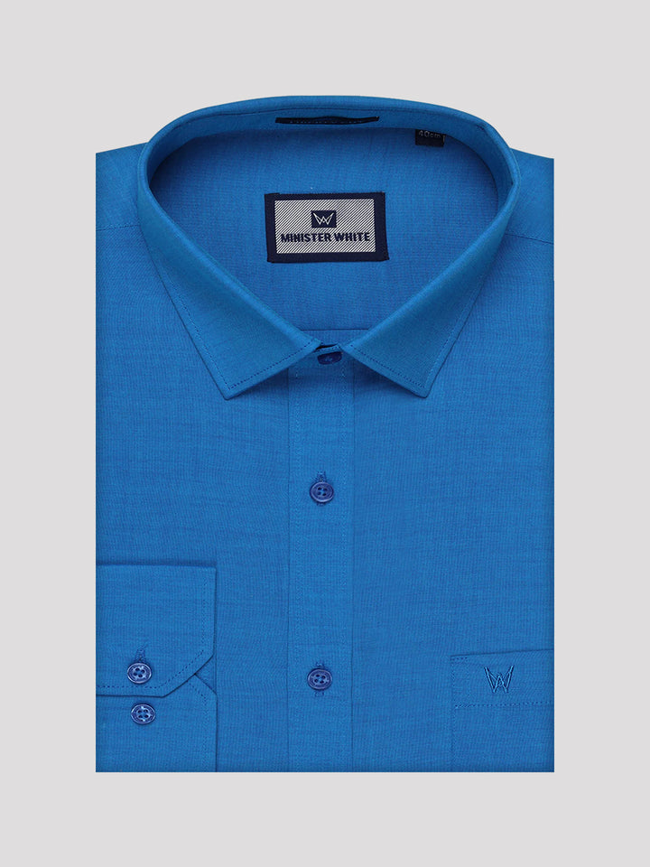 Men's Cotton Blue Shirt Kandala