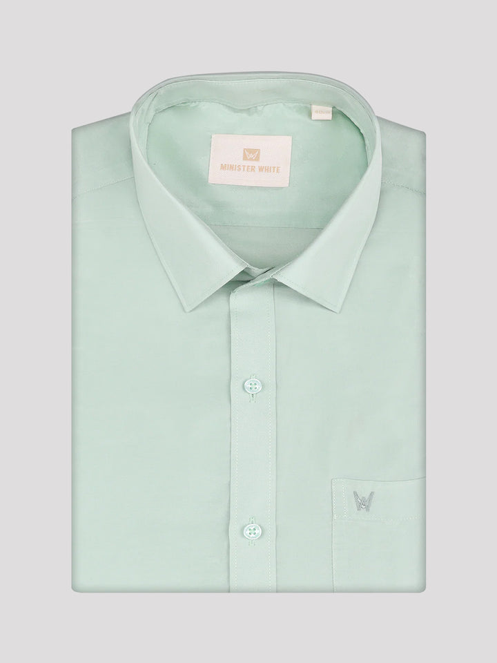 Men's Art Silk Pista Full Sleeves Shirt Mangal
