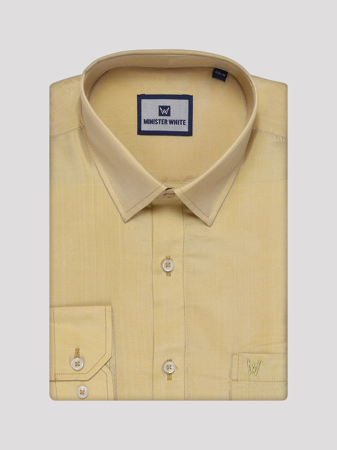 Art Silk Mango Gold Shirt & Gold Border Dhoti Combo Mangal ministerwhite.com Art Silk Mango Gold Shirt & Gold Border Dhoti Combo Mangal ministerwhite.com