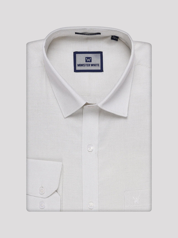 Men's Silver Tissue Stripe Shirt Kane