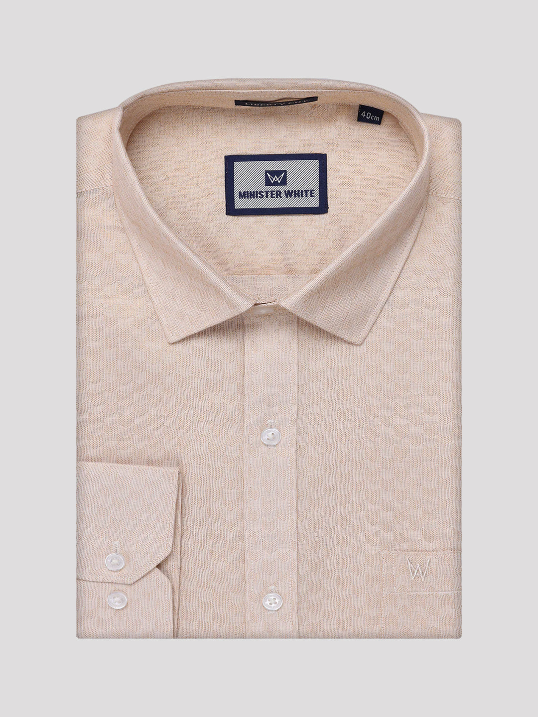 Men's Gold Tissue Jacquard Shirt Zeebra