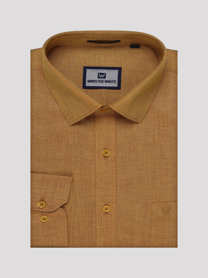 Men's Cotton Mustard Shirt Kandala