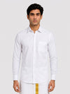 Mens Cotton Smart Fit White Shirt Attitude