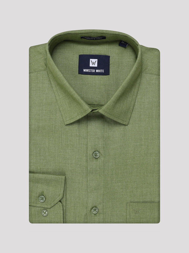 Mens Light Green Color Shirt with Matching Border Dhoti Combo Casper