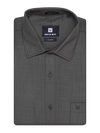 Mens Cotton Charcoal Colour Regular Fit Shirt Glance