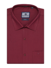 Mens Cotton Regular Fit Maroon Colour Shirt Remo