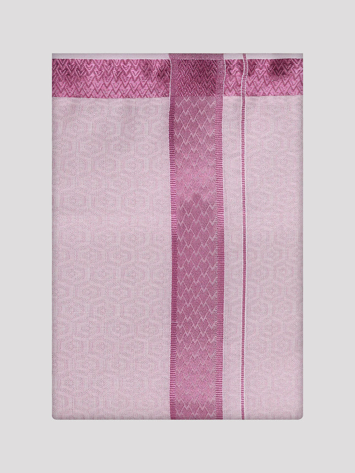 Men's Rose Tissue Jacquard Matching Dhoti Zeebra