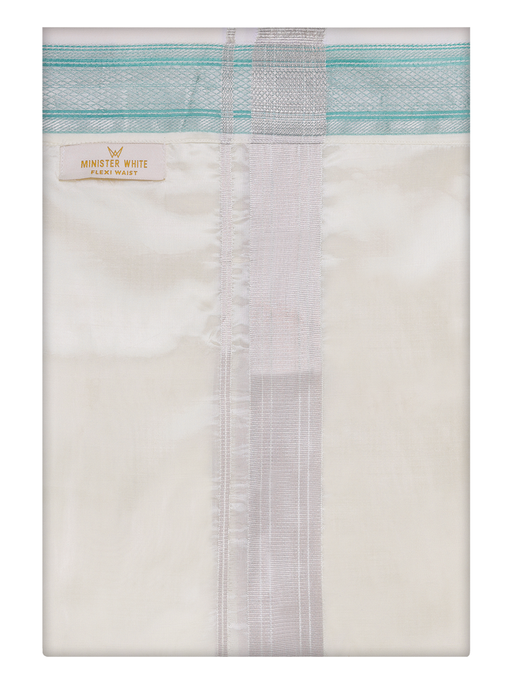 Men's Fancy Jari Border Flexi Dhoti Finesse