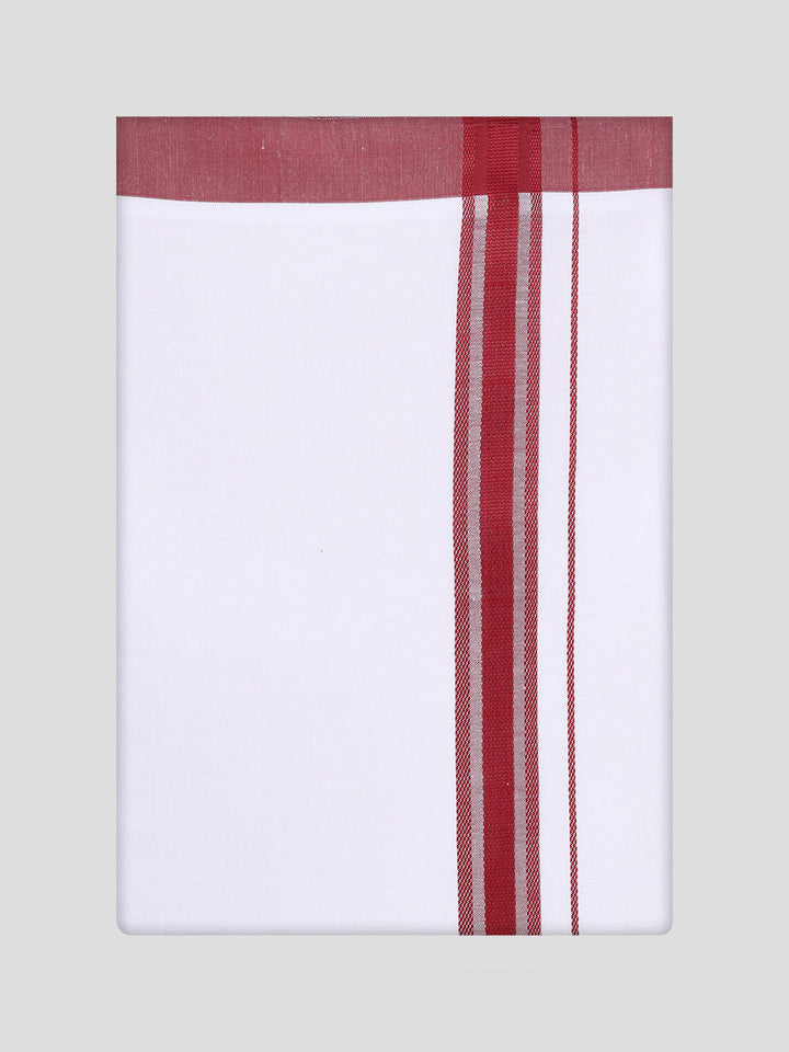 Mens Cotton Maroon Matching Shirt and Dhoti Combo Luster