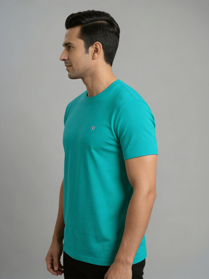 Men's Sky Regular Fit Round Neck T-Shirt Crisper