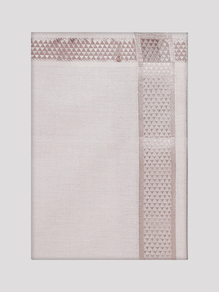 Men's Tissue Almond Jacquard Fancy Border Dhoti Wedding Nios