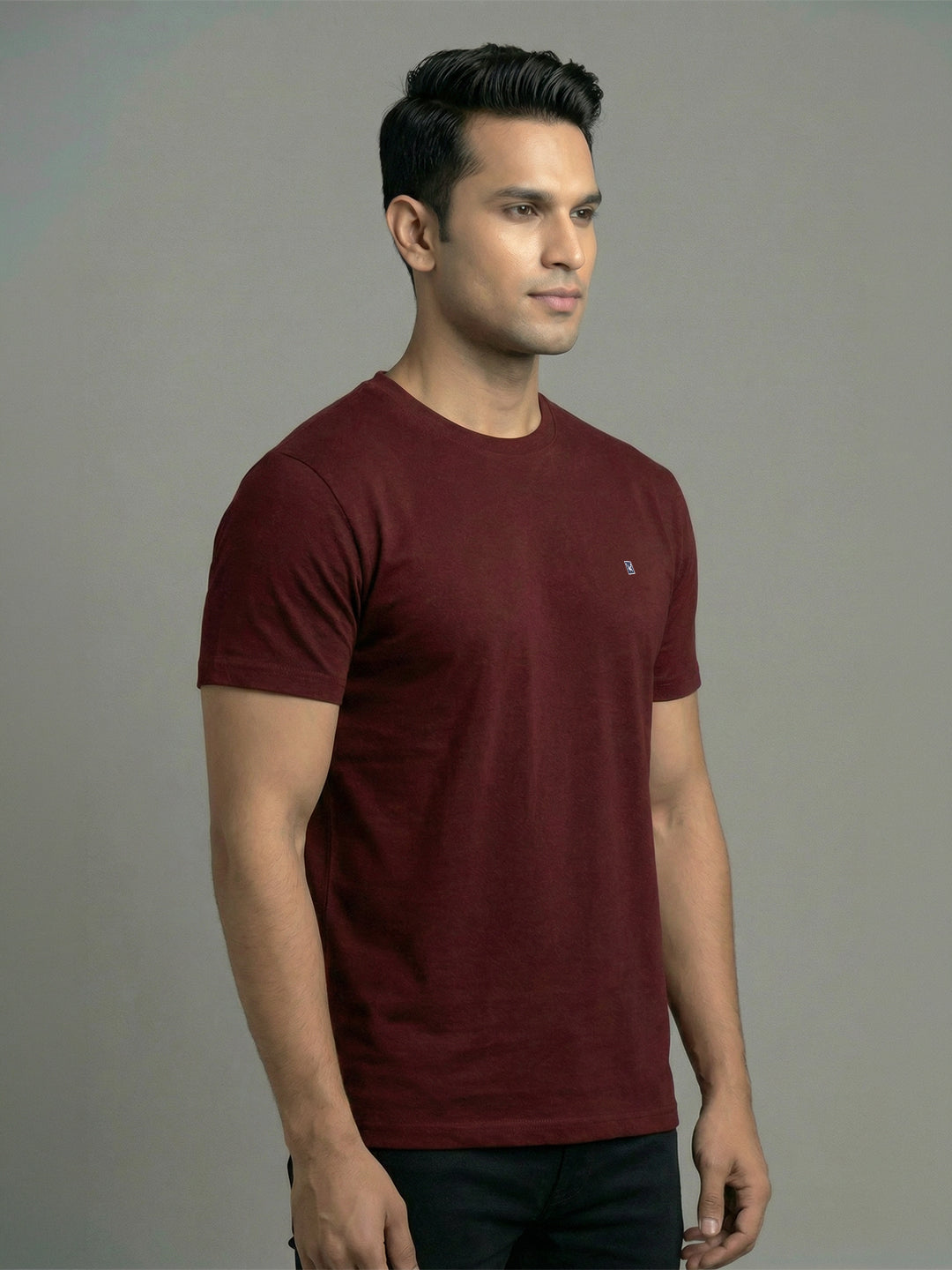 Men's  Cherry Regular Fit Round Neck T-Shirt Crisper
