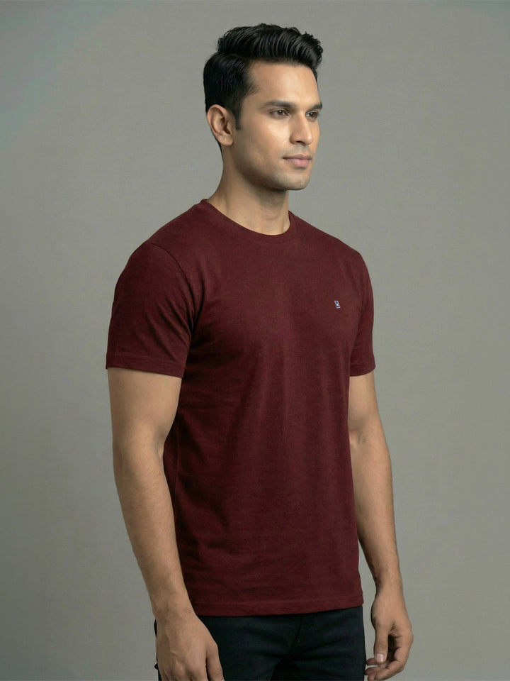 Men's  Cherry Regular Fit Round Neck T-Shirt Crisper