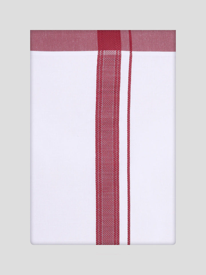 Mens Maroon Colour Shirt with Matching Fancy Border Dhoti Combo Lemax