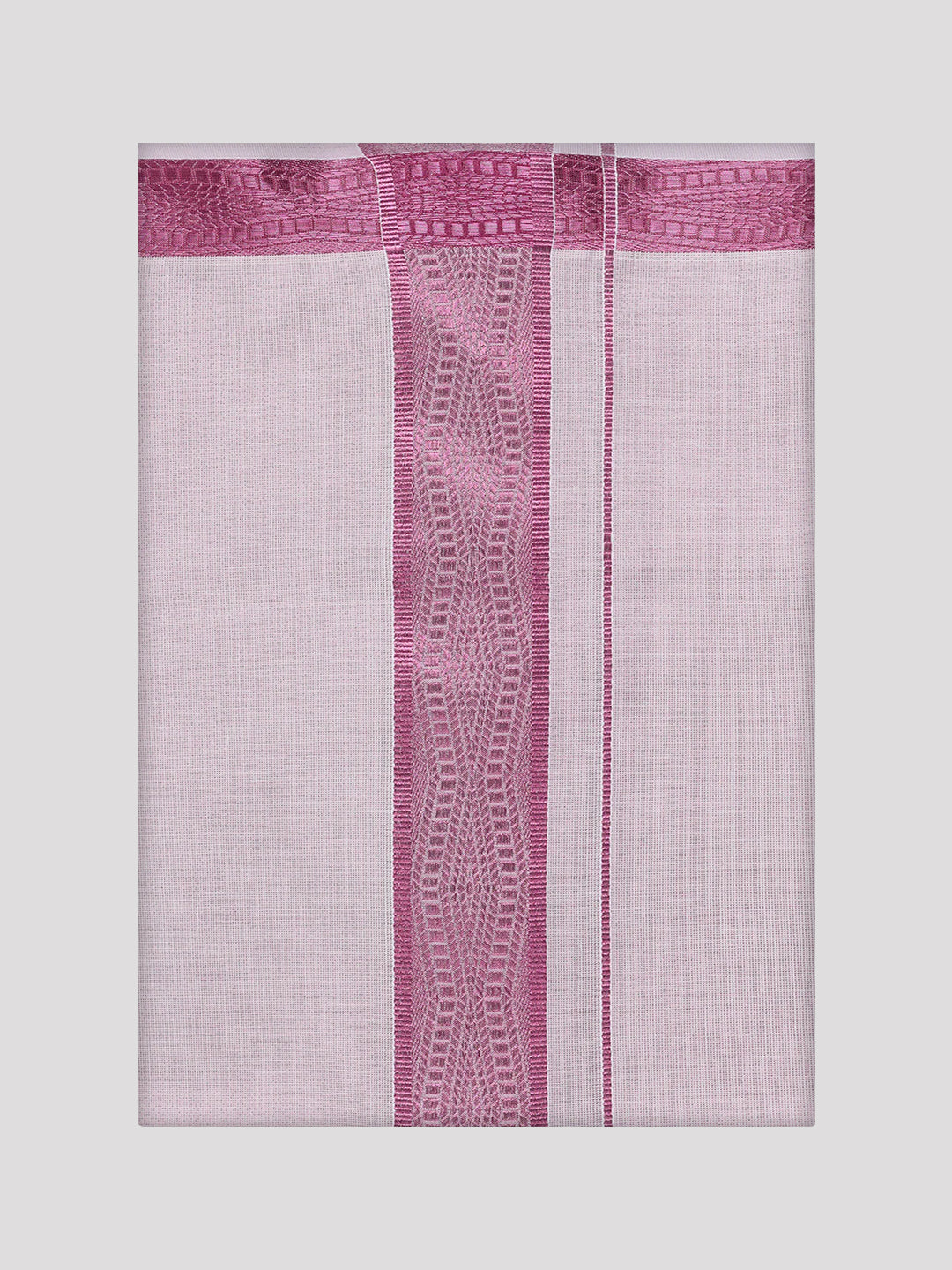 Men's Tissue Rose Jacquard Fancy Border Dhoti Wedding Nios