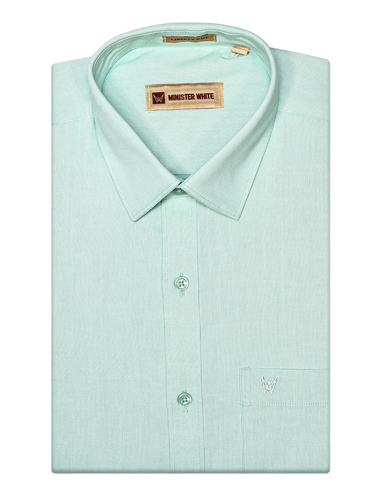 Mens Cotton Light Green Color Matching Shirt and Dhoti Combo Hazel