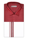 Mens Cotton Maroon Color Matching Shirt and Dhoti Combo Hazel
