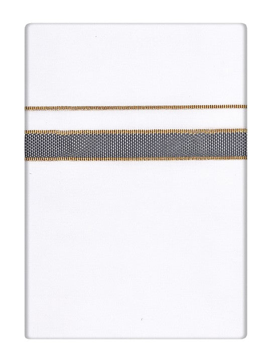 Men's Cotton Grey Color Printed Matching Border Dhoti Posh