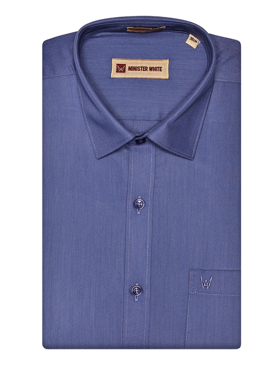 Men's Cotton Blue Color Matching Shirt and Dhoti Combo Miracle