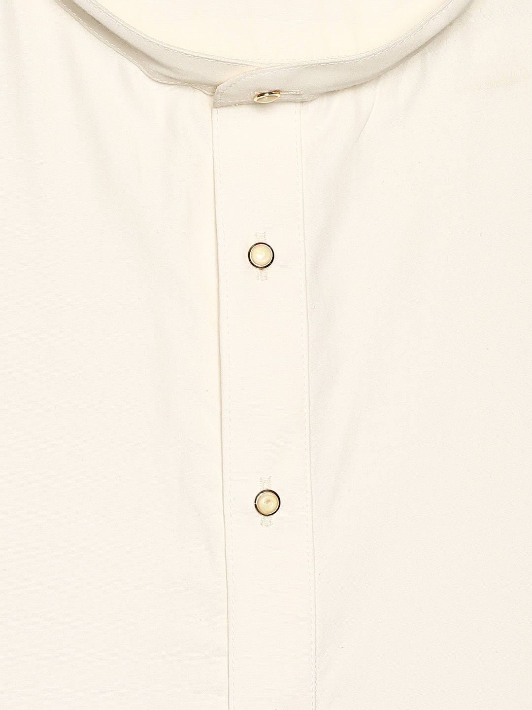 Men’s Cream Cotton Regular Fit Kurta Baena